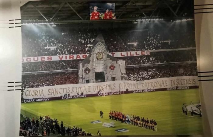 Lucas Chevalier and Rémy Cabella inaugurate an exhibition on LOSC fans at the cathedral!