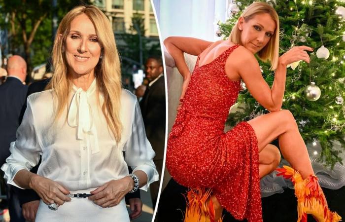 Céline Dion porte des talons phénix enflammés lors d’un message de vacances