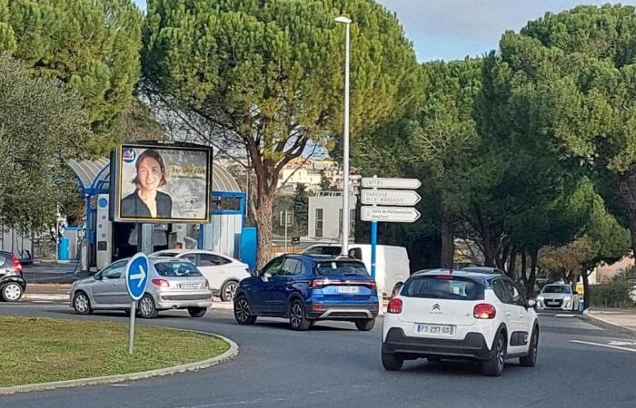 la candidate aux municipales Isabelle Perrein en haut de l’affiche