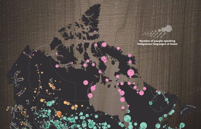 Cartographie des langues autochtones au Canada