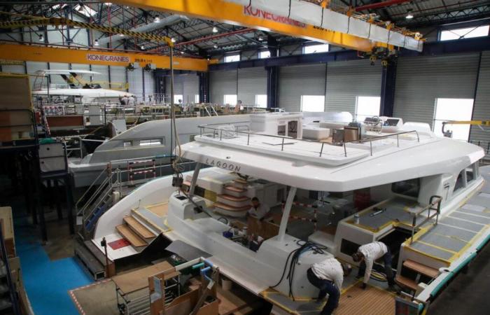 les luxueux catamarans du groupe Beneteau en vogue sur les bords de Garonne