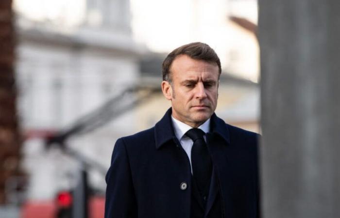 Emmanuel Macron est arrivé sur place