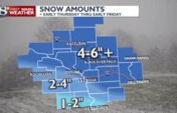 Conditions du jour d’alerte aujourd’hui : impacts de la neige et des déplacements