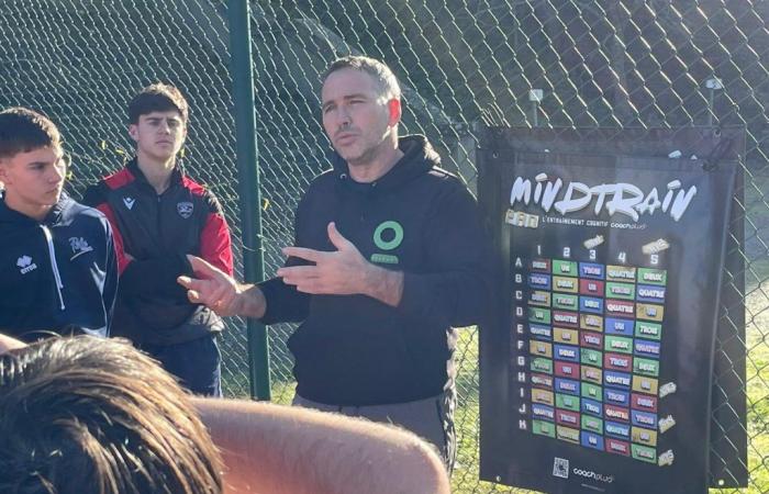 Guillaume Bosom and Arnaud Labbé at the Pôle Espoir Rugby League in Carcassonne