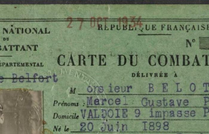 Archives départementales : 7 600 cartes de combattant numérisées