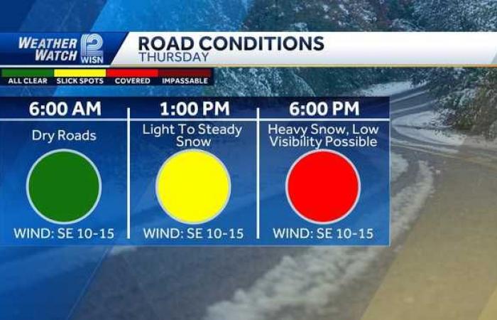 Prévisions de neige abondante et humide pour le Wisconsin : totaux plus élevés prévus au nord