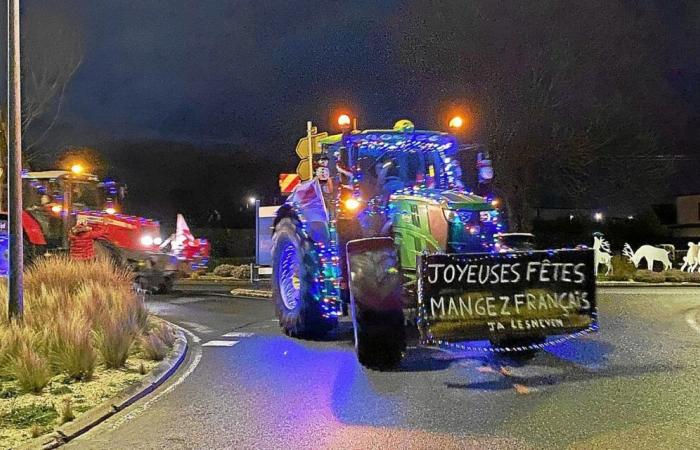 Dans le canton de Lesneven, le défilé de tracteurs des Jeunes Agriculteurs a ravi son public