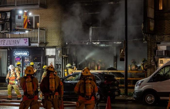 Une pizzeria montréalaise ravagée par un incendie dans Rosemont