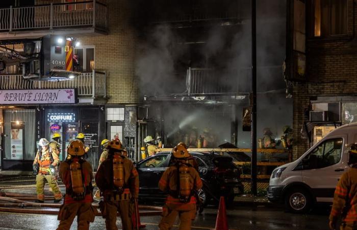 Une pizzeria montréalaise ravagée par un incendie dans Rosemont