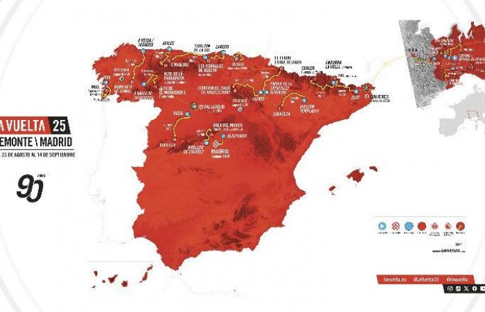 Vuelta. Tour d’Espagne – Le parcours de La Vuelta 2025 dévoilé… un passage en France