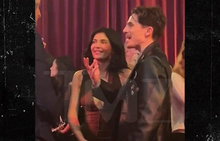 Timothée Chalamet et Kylie Jenner vus de près et personnellement à l’after-party : vidéo