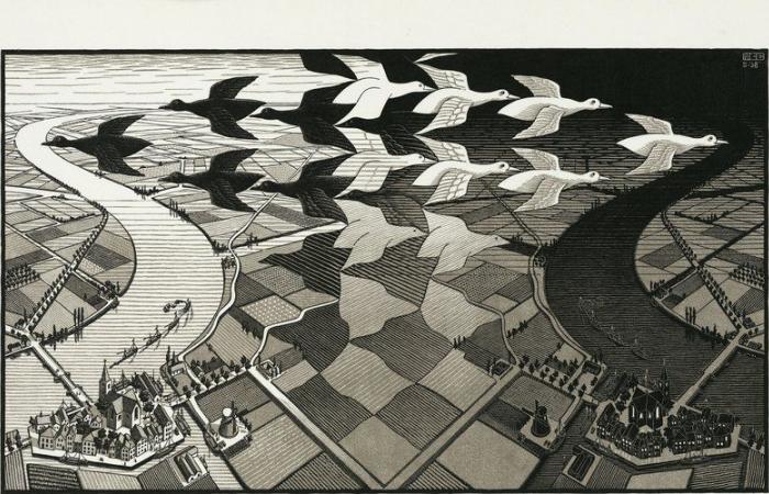 art à géométrie variable selon Escher au Bazacle