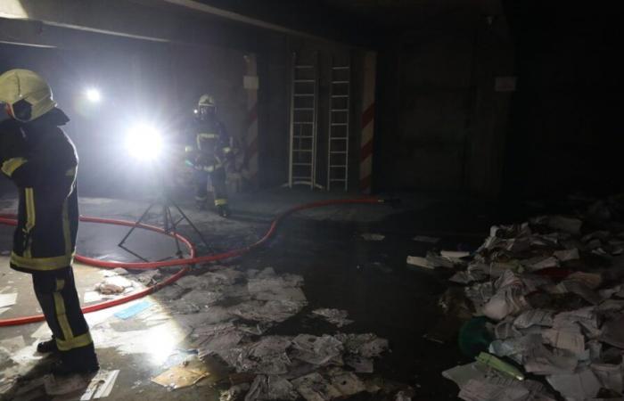 incendie criminel dans les archives de la Mutualité, 23 pompiers mobilisés