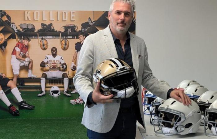 Un casque de football local reconnu aux Etats-Unis