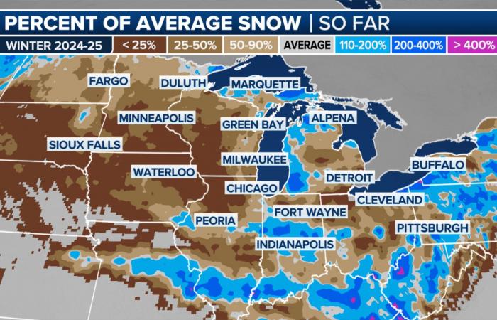 Minneapolis et certaines parties du Haut-Midwest devraient connaître les plus fortes chutes de neige de la saison jusqu’à présent