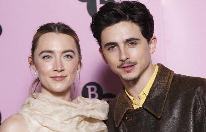 Timothée Chalamet rencontre sa grande amie l’actrice Saoirse Ronan à Londres