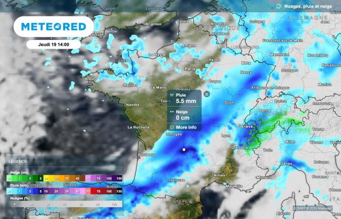 un front froid actif traverse la France ce jeudi. Quelles régions sont touchées par de fortes pluies ?