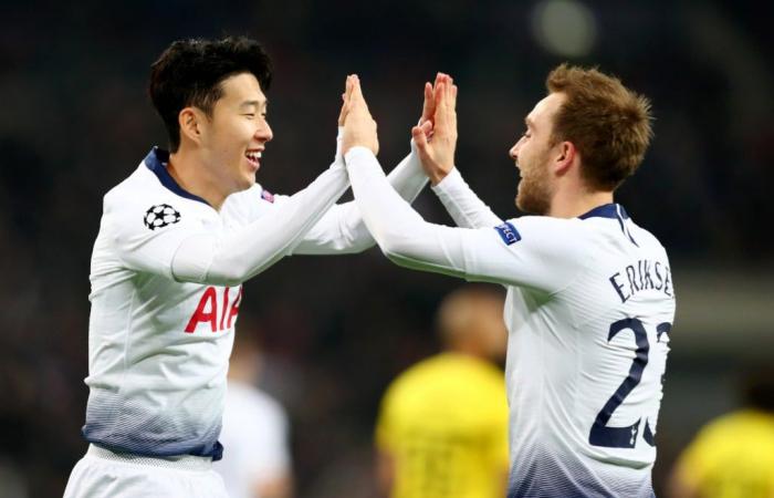 Ce que Heung-min Son et Christian Eriksen ont été vus en train de faire à - plein après la victoire de Totttenham contre Man United