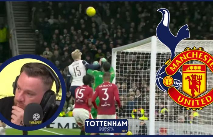 Jamie O’Hara admet la controverse entourant la victoire de Tottenham contre Man United