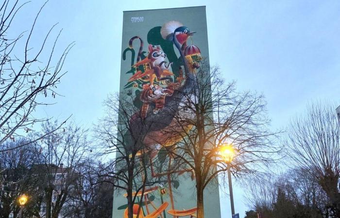 une nouvelle fresque gigantesque peut être découverte dans ce quartier