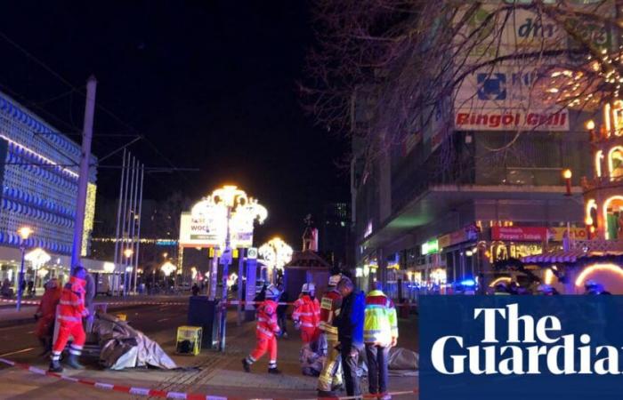 Allemagne: deux morts et de nombreux blessés alors qu’une voiture fonce sur la foule au marché de Noël