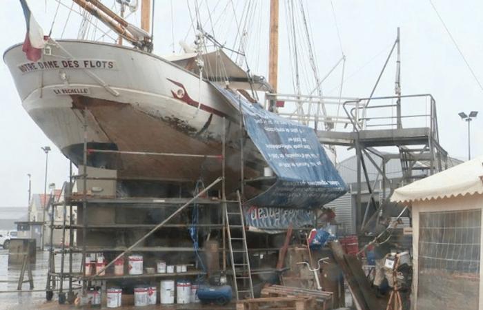 “Le projet durera au moins quatre hivers.” Rajeunissement à La Rochelle pour le bateau Notre Dame des Flots