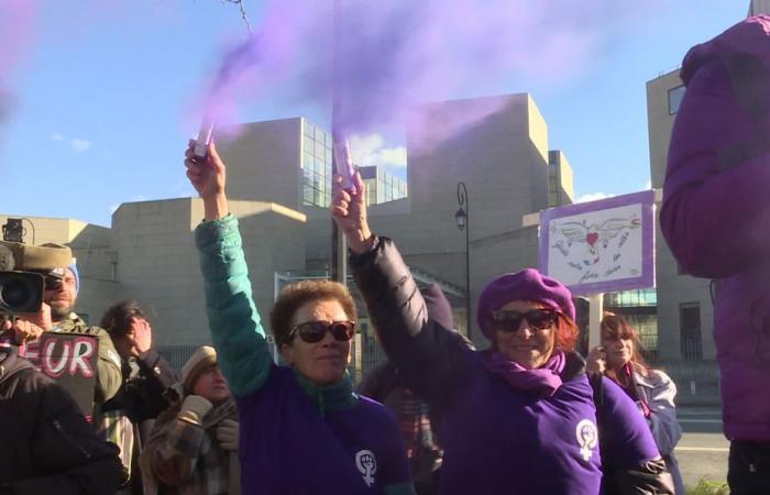 Des féministes espagnoles manifestent à Avignon en soutien à Gisèle Pélicot