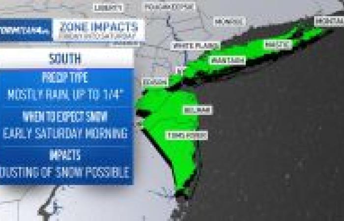 première neige mesurable de la saison possible – NBC New York