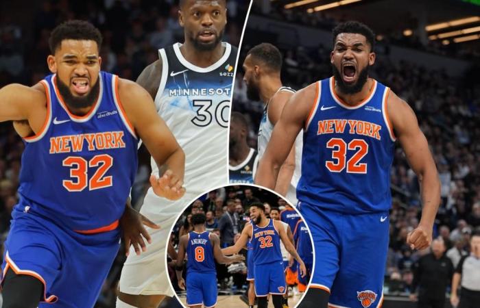 Karl-Anthony Towns mène les Knicks à une victoire éclatante contre les Timberwolves