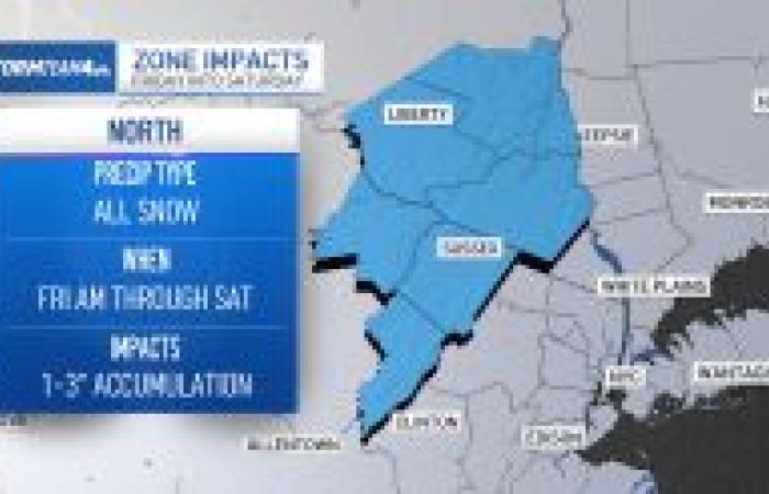 première neige mesurable de la saison possible – NBC New York