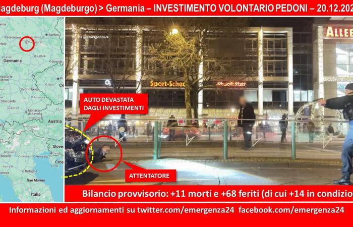 Magdebourg (Magdebourg) – Saxe-Anhalt – Allemagne – VÉHICULE INVESTI PASSÉ – 20.12.2024