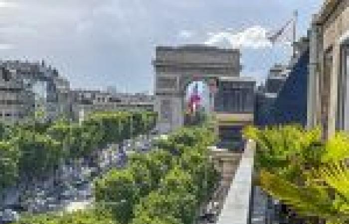 feux d’artifice et mapping vidéo à l’Arc de Triomphe