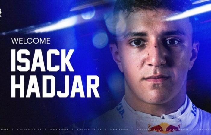 Formule 1, Hadjar nouveau pilote officiel des Racing Bulls