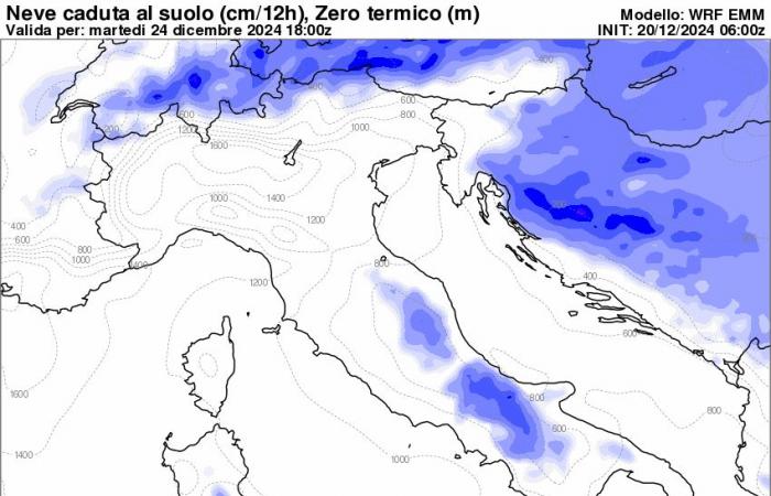 neige attendue entre la veille de Noël et Noël