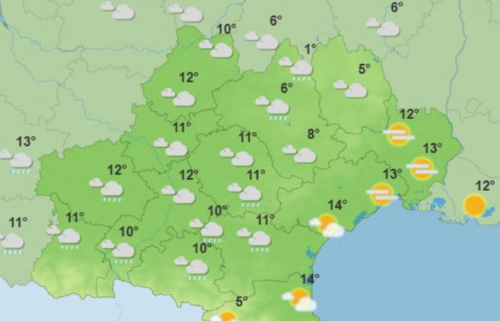 Bulletin météo. Un week-end pluvieux nous attend à Toulouse et en Occitanie pour le début des vacances de Noël