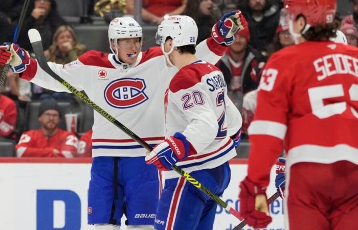 Les Canadiens battent les Red Wings 4-3