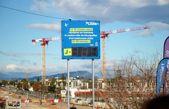 J-300 avant l’arrivée de la ligne 1 à la station Montpellier Sud de France