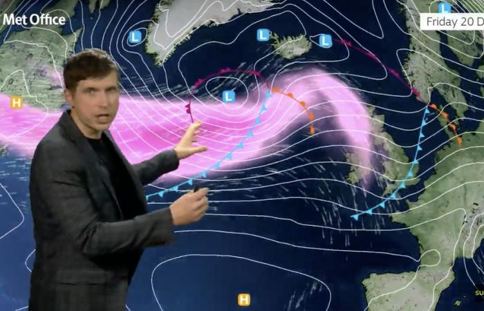 La « bombe météorologique » de Noël « explosive » apportera des vents violents, de la pluie et de la neige à 80 mph