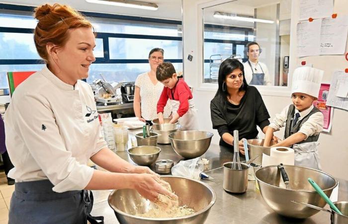 A Plougonvelin, le chef étoilé anime un atelier bûche de Noël avec les enfants de l’hôpital du Morvan