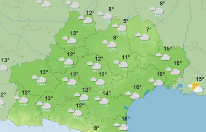 Bulletin météo. Un week-end pluvieux nous attend à Toulouse et en Occitanie pour le début des vacances de Noël