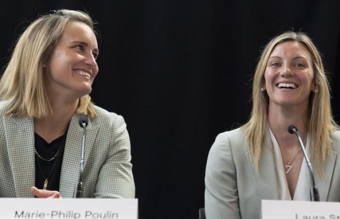 Marie-Philip Poulin et Laura Stacey, complices dans la vie et à la patinoire