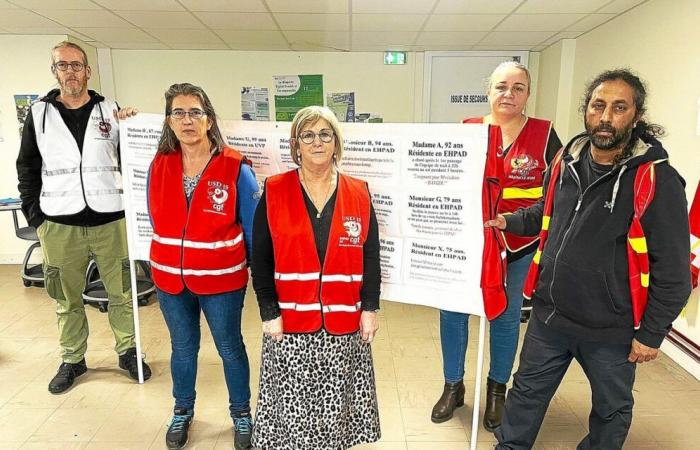 Dans le Finistère, les personnels des Ehpad dressent un mur de la honte pour dénoncer leurs conditions de travail