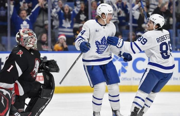 Les Maple Leafs infligent une 12e défaite consécutive aux Sabres