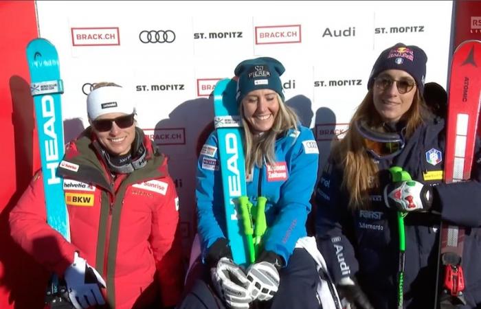 Huetter remporte le premier super-G à Saint-Moritz devant Gut et Goggia, Vonn s’en sort bien