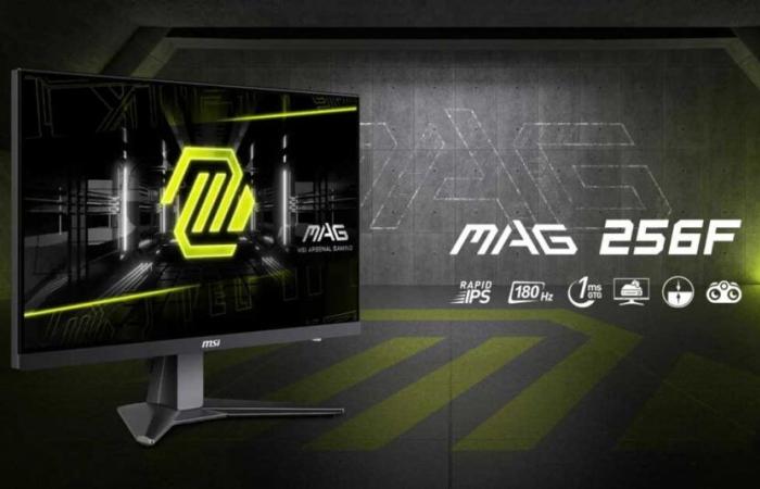 l’écran MSI MAG 256F (IPS à 180 Hz) à son meilleur prix