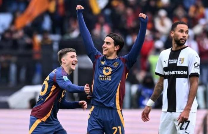 La Roma a oublié Côme en éliminant Parme avec un net 5-0. Au nom de Dybala