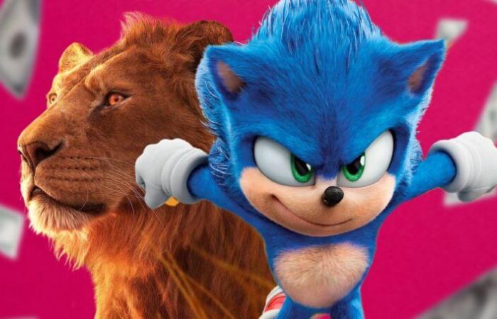 Mufasa se fait exploser par Sonic 3 pour son lancement au box-office