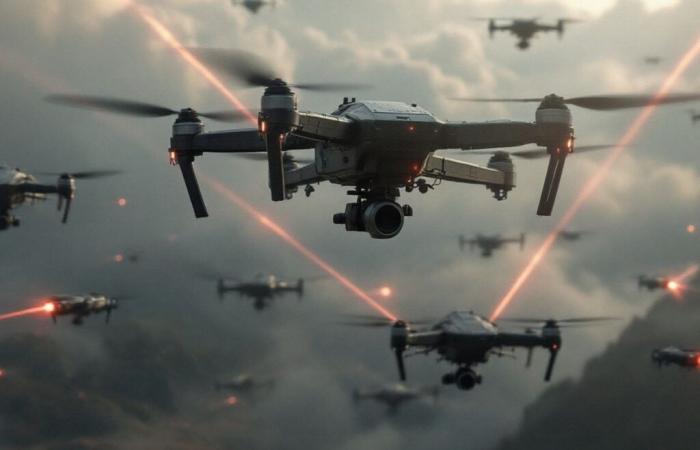 La Chine réalise un exploit digne de Star Wars avec une armée de drones équipés de lasers capables de couper le métal