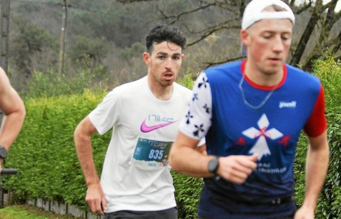 le cycliste Jordan Jégat en grande forme à Saint-Jean-Brévelay, où il a remporté le 11 km