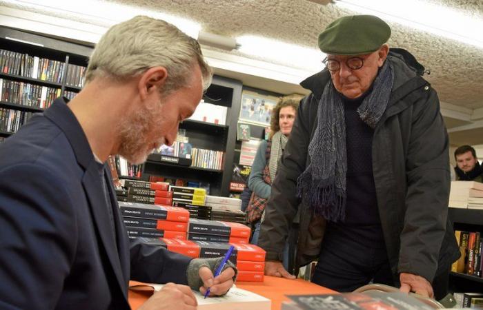 at the Maison du livre de Rodez, Olivier Norek attracts the crowds on big days